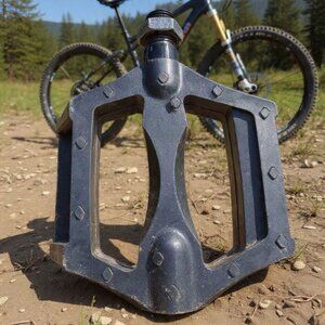 Ultimate Performance: Sleek Black Mountain Bike Pedal